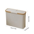thumbnail image 3 of weibbin Transparent Toilet Paper Roll Storage Basket Toilet Paper Roll Sundries Nonslip Storage Basket With Lid, 3 of 6