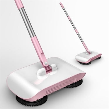 WIFKLSIIPG Balayeuse à Pousser à la Main Balayeuse Domestique Machine de Lavage Aspirateur (Rose)