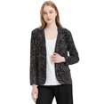 thumbnail image 2 of Women's Evening Sparkle Sequins Open Front Long Sleeve Blazer Jacket, 2 of 5