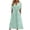 Green, variant on fartey Womens Dresses Summer 2024 Solid Color Button Relaxed Maxi Dresses Split V Neck Cut out Short Sleeve Pockets Vacation Dress