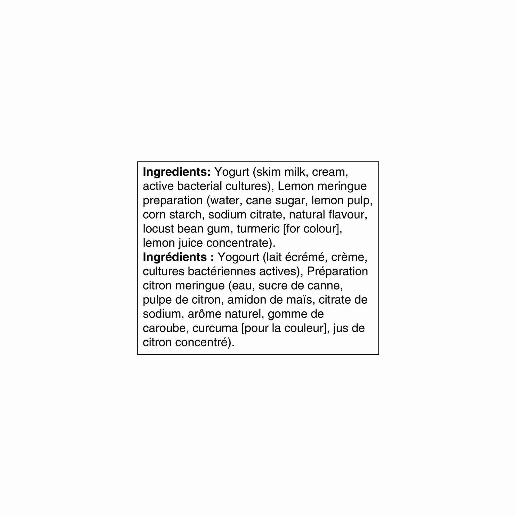 Oikos Yogourt Extra Crémeux, Citron Meringué, Brassé, 4 % M.g, 4x95g