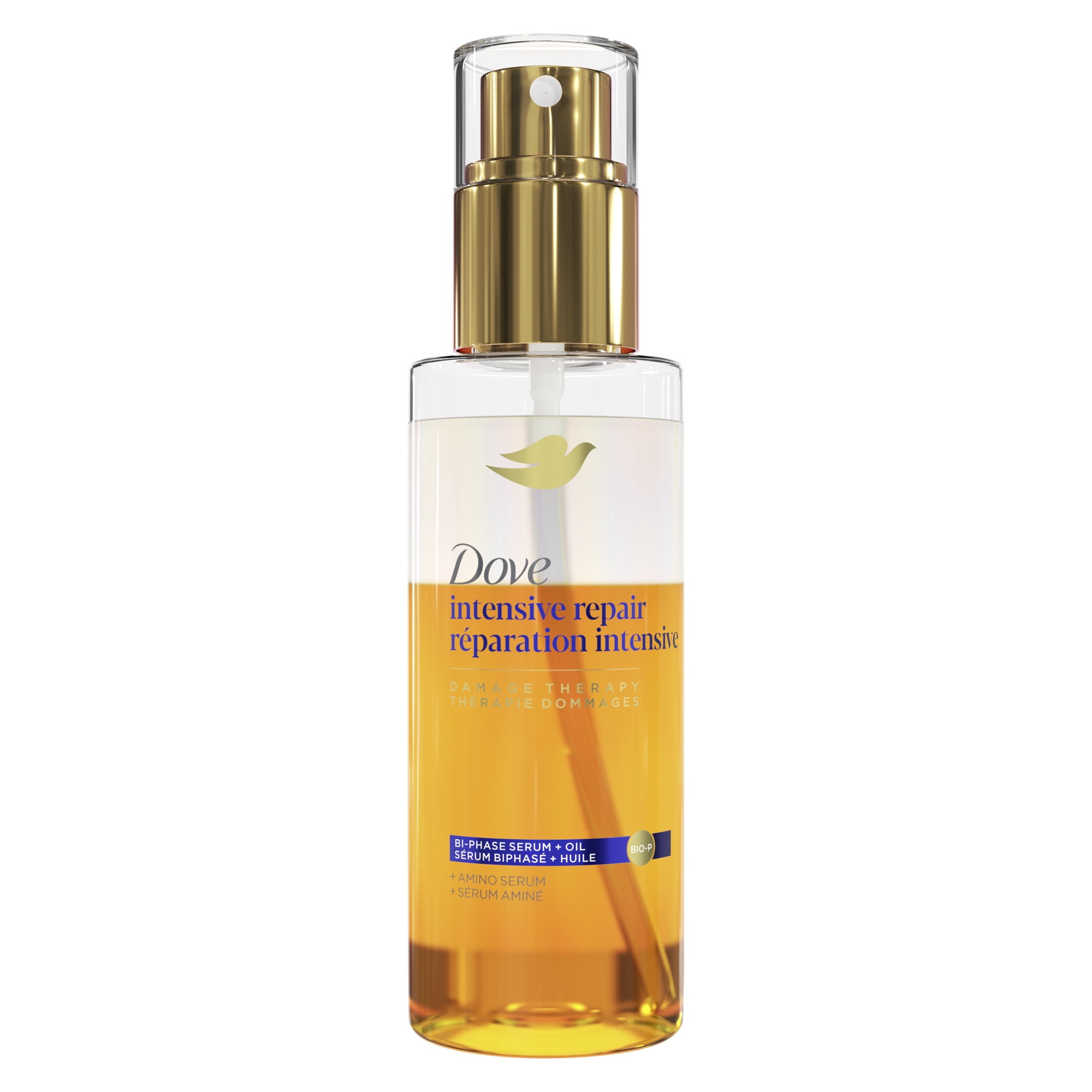 Dove Sérum Biphasé + Huile Réparation Intensive + Sérum Aminé, 115 ml