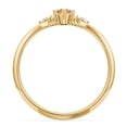 thumbnail image 4 of Birthstone Oval Ring with Shoulder Accents - Citrine (November), 4 of 5