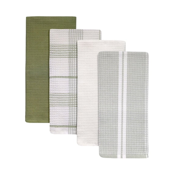 Better Homes & Gardens Lot de 4 torchons de cuisine, Coriandre
