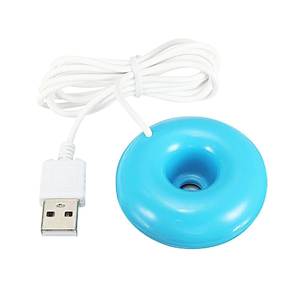 Portable Donuts Humidifier Water Cut-off Protection Mini Mist Maker Purifier