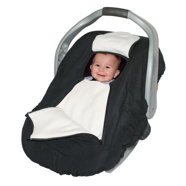 Jolly Jumper Arctic Sneak-a-Peek Infant Car Seat Cover | Fleece-Lined, Water-Repellent Winter Cover with Peek-a-Boo Flap & Dual Zippers | Machine Washable