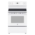 thumbnail image 1 of Cuisinière Électrique Autoportante à Dessus Lisse 30 Po Blanc GE - JCBS630DKWW, 1 of 8