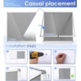 thumbnail image 4 of Fabric Bulletin Board Enclosed Wall-Mounted Display Case for Office Classroom Home x(xA), 4 of 9