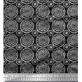 thumbnail image 1 of Soimoi Rayon Fabric Floral Block Decor Fabric Printed Yard 56 Inch Wide, 1 of 3
