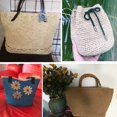 thumbnail image 4 of 280 Meter Colorful Threads Natural Raffia Straw Yarn for Bag Handbag Cushion Basket Hat Knitting Material Crochet Yarn Handcraft, 4 of 7