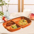 thumbnail image 5 of RKSTN Plastic Dinner Plate Divided Dinner Plates For Adults Portion Controlled Diet Plates Straw Plates With Compartments Reusable Portion Controlled, 5 of 5