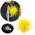 thumbnail image 2 of HLONK Feather Brooch Feathers Corsages Cloth Decorations Ostrich Feather Material, 2 of 21