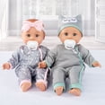 thumbnail image 2 of My Sweet Baby: My Cuddly Baby® Doll Twins Play Set, Grey Outfits, 7 Pieces Included, 2 of 8