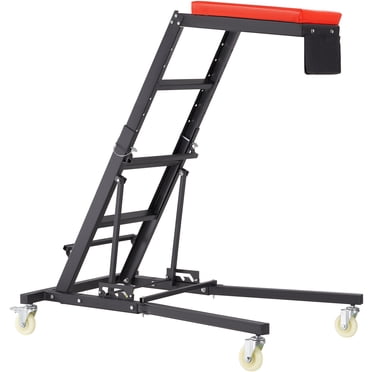 VEVOR Rampe Supérieure Automobile, avec Hauteur Réglable de 48 Pouces à 76 Pouces, Rampe Haute Capacité de 400 Lb, 4 Roues Pivotantes, Rampe Pliable Robuste pour la Réparation et l'Entretien Automobile