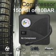 thumbnail image 3 of PINHEN Jump Starter Portable with Air Compressor for 8.0L Gas/5.0L Diesel, 12V/1500A Auto Jump Box Car Battery Charger + 150PSI Air Inflator Pack, USB Quick Charge Type-C & LED Light & Compass, 3 of 8