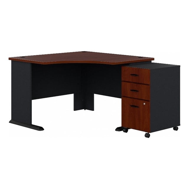 Series A 48" Corner Computer Desk in Hansen Cherry - Engineered Wood