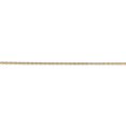 thumbnail image 4 of 14k Yellow Gold Polished .8mm Lite Baby Rope Chain Anklet 9 Inch Spring Ring Jewelry Gifts for Women, 4 of 4