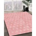 thumbnail image 3 of Ahgly Tapis Rectangulaire Lavable en Machine Intérieur Transitionnel Rose, 7 Pieds x 9 Pieds, 3 of 7