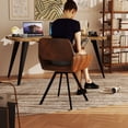 thumbnail image 3 of Homy Casa Computer Desk with Live Edge Perfect for Home Office PC Workspace, Walnut, 3 of 9