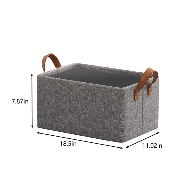 EGNMCR Organisateurs et Rangement de Garde-Robe, Organisation et Rangement, Bac Organisateur de Garde-Robe Panier de Rangement Pliable avec Cadre en Acier Support Bac de Rangement de Garde-Robe Bac de Rangement en Tissu avec Poignées Ensembles de Rangement