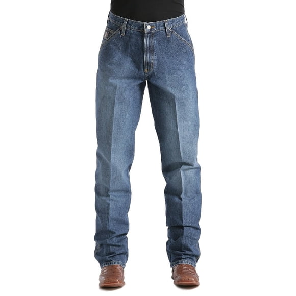 Cinch Men's Blue Label Carpenter Loose Fit Jean , Medium Stone Sandblast, 40W x 34L
