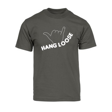 Gravity Threads Hang Loose Mens Short-Sleeve T-Shirt - Dark Grey - 3X-Large