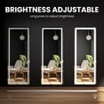 thumbnail image 3 of EDX Rectangle 71"x 26" LED Full Body Mirror, 3 Color Lighting, Free Standing Wall-Mounted for Home, 3 of 7