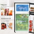 thumbnail image 4 of HOMCOM Mini-Frigo de 3,2 Pi3 avec Congélateur Tablette Ajustable Portes Réversibles, 4 of 10