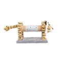 thumbnail image 3 of One Paw, Cat Scratcher Shaped Like a Tiger, Plush Fabric, Interactive, for Cats, 3 of 7