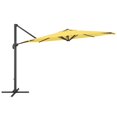 thumbnail image 3 of CorLiving 11.5ft Deluxe Tilting and Rotating Offset Patio Umbrella with Aluminum Frame and Durable Canopy, Yellow, 3 of 11