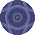 thumbnail image 1 of Ahgly Tapis Rond Lavable en Machine Intérieur Transitionnel Bleu, 7 Pieds Rond, 1 of 7