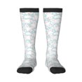 thumbnail image 1 of Easygdp Rabbit And Star Prints Sport Knee High Socks Soccer Socks Calf Compression Athletic Socks for Men and Women, 1 of 6