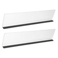 thumbnail image 1 of KAKOWELY gadget de Bureau pour Bureau 2 Pcs Moniteur en Acrylique Panneaux Mémo Ordinateur Panneau Côté Gauche Droit Porte-Notes Accessoires de Bureau Organisateur de Bureau Tableau de Rappel, 1 of 5