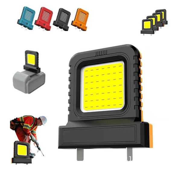 WHEANG High Brightness Floodlight For All Power Tool Batteries Work Light 2000 Flashlight Portable Floodlight Compatible With 20V Tools LED Worklight For Outdoor