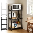 thumbnail image 1 of Sentmoon Corner Shelves Corner Stand Kitchen Storage Rack Microwave Cookware Organizer Movable Iron Shelving Unit Reinforced Floor-Standing Multi-Purpose Storage Rack, 1 of 9