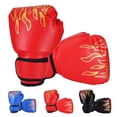 thumbnail image 2 of Gant de Boxe en Cuir, Gant de Protection pour Kickboxing, Enfants, Gant de Boxe pour Enfants, sanda, Protecteur, Entraînement de Punching, sanda, Articles de Sport, Rouge, 2 of 8