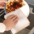 thumbnail image 3 of Double-Sided Thick Microfiber Cleaning Cloths Set Multi-Layer Absorption Non-Shedding Cloth for Kitchen Counter Glass Stainless Steel Dry Wet Use, 3 of 6