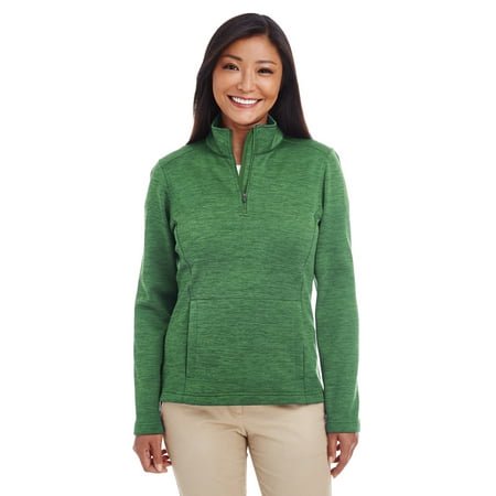Devon & Jones Newbury Mélange Polaire Quart-Zip pour Femmes