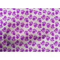 thumbnail image 4 of oneOone Coton Cambric Violet Florals Robe Tissu Tissu Imprimé par la Cour 42 Pouces de Large, 4 of 4