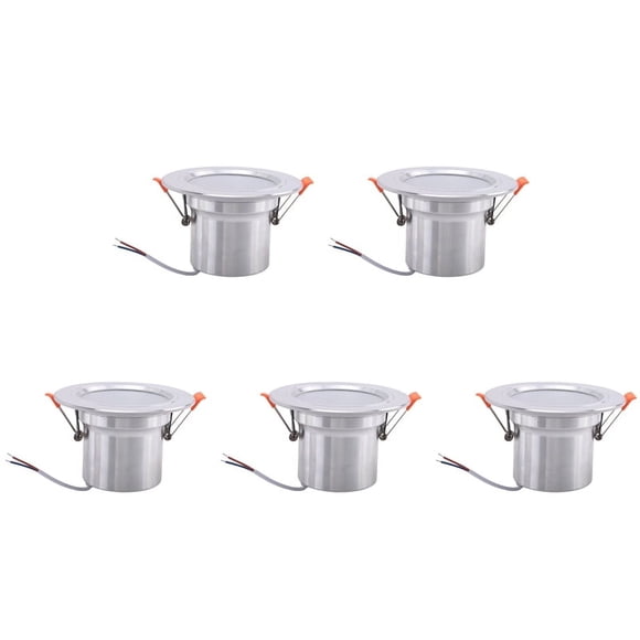 5X Haut-Parleur de Plafond de Salle de Bain 8Ohm 10W Système de Musique d'Arrière-plan Étanche à l'Humidité Boîtier en Aluminium Haut-Parleur Encastré Mode