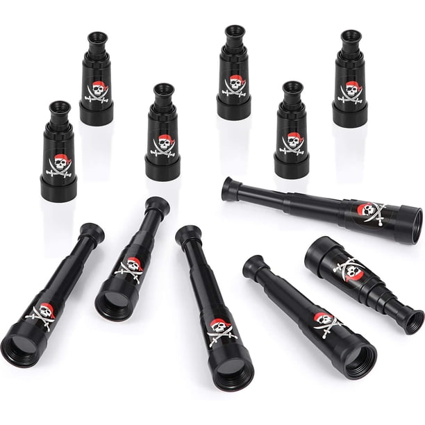 Miangastore 6 Pcs Télescopes de Pirate en Plastique Télescopes de Costume de Fête de Pirate pour Enfants Miangastore 6 Pcs Télescopes de Pirate en Plastique Télescopes de Costume de Fête de Pirate pour Enfants