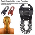 thumbnail image 2 of Nvzi New Banana Hair Clips– 3Pcs Banana Clips Hair for Thick Hair, Interlocking Banana Comb Stretch Flexible Hair Combs Clips Flexible Ponytail (3Pcs White), 2 of 5