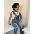 thumbnail image 4 of KIDSCOOL SPACE Salopette en Denim Déchirée pour Petite Fille Ou Petit Garçon, Taille 6-7 Ans,, 4 of 9