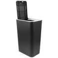 thumbnail image 1 of WASHWEPE 1Pack Trashcans with Lid Black Plastic for Home Users, 1 of 8