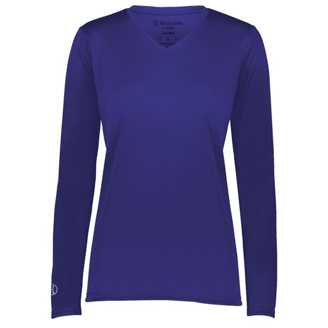 Holloway 222824.747.2XL T-Shirt à Manches Longues pour Femmes Momentum, Violet - 2TG