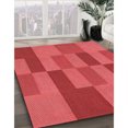 thumbnail image 3 of Ahgly Company Tapis Rectangulaire Rouge Lavable en Machine, 3 Pieds x 5 Pieds, 3 of 7