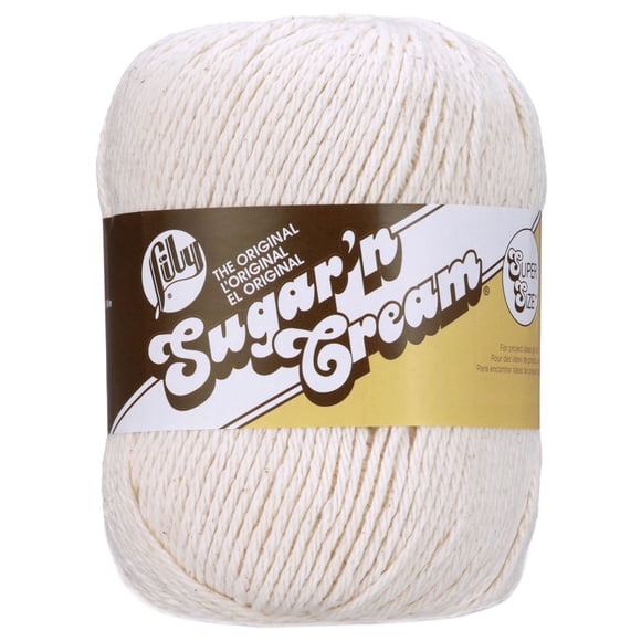 Lily Sugar'n Cream® Fil Super Taille Coton #4 Moyen, 4oz/113g, 200 Yards