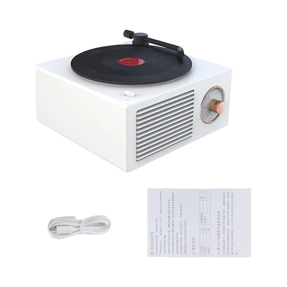 Turntable Speaker Vintage Record Player Stereo Turntable Speaker Vinyl Record Player Bluetooth Turntable Speaker