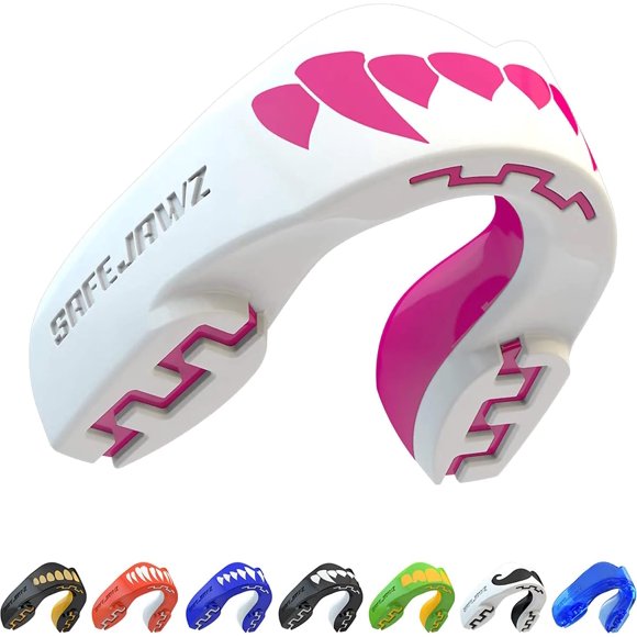 SAFEJAWZ Mouthguard Slim Fit, Adults and Junior Mouth guard with case for Boxing, Basketball, Lacrosse, Football, MMA, Martial Arts, Hockey and All contact Sports