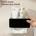 thumbnail image 4 of Yhmxh Bathroom Organizer Bathroom Storage Bathroom Kitchen Shelf Cosmetics Storage Box Desktop Organizer No Need To Drill Holes Bathroom Organizer Storage rack, 4 of 7